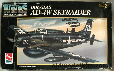 AMT 1/48 Douglas AD-4W Skyraider US Marines - Royal Navy and US Navy, 8622 plastic model kit